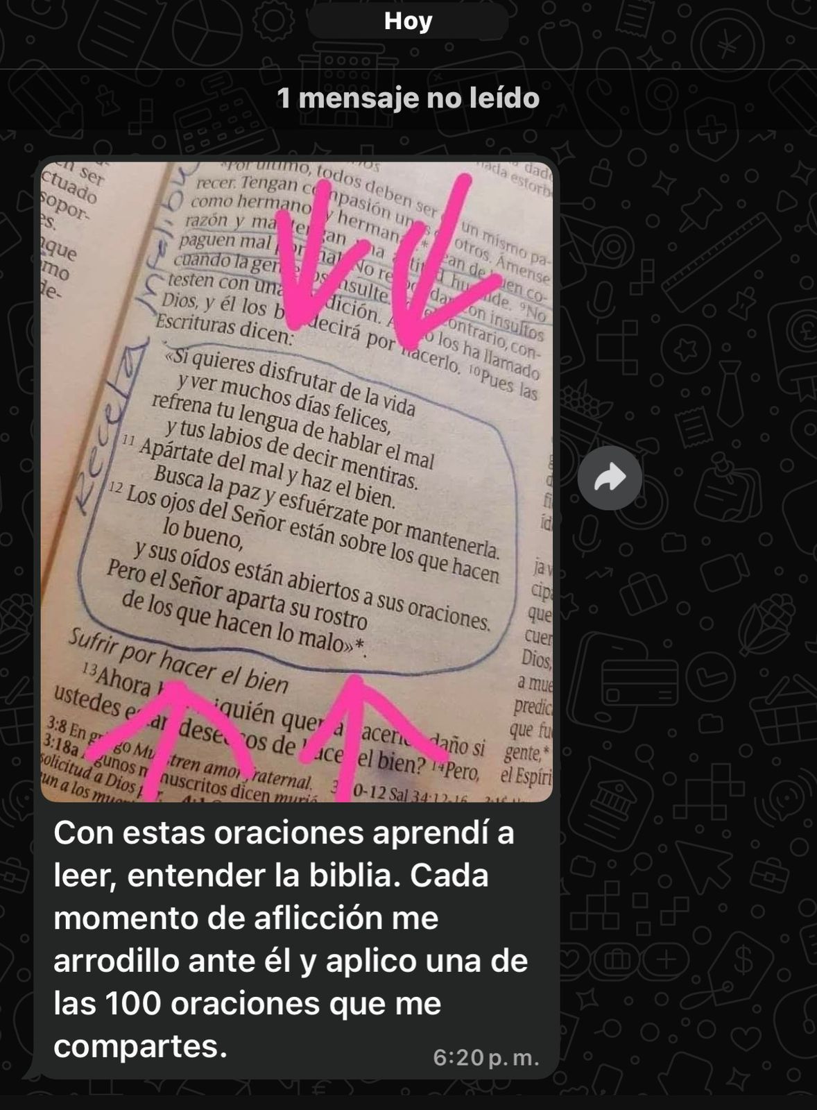 Testimonio de un lector de 100 Oraciones que Mueven el Cielo